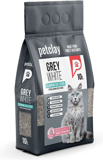 Petclay Άμμος Γάτας με Άρωμα Baby Powder 10lt