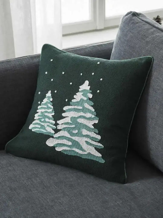 Gofis Home Christmas Decorative Pillowcase Green 43x43cm