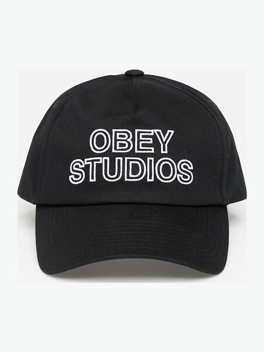 Obey Καπέλο Obey Studios 5 Panel Strapback 100490139/black