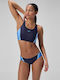 Bikini Set Sports Bra  Blue