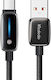 Mcdodo LED USB 2.0 Cable USB-C male - USB-A 66W Black 1.2m (CA-0020)