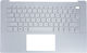 Laptop Keyboard Palmrest Dell Inspiron 14 5490 5498 0x6yxc X6yxc 02pyg9 2pyg9 0tvjy7 0fxf7 Cddp3 0cddp3 00fxf7 0r6gtc R6gtc 0hgwhw US Backlit Silver Code 40989usblpalm