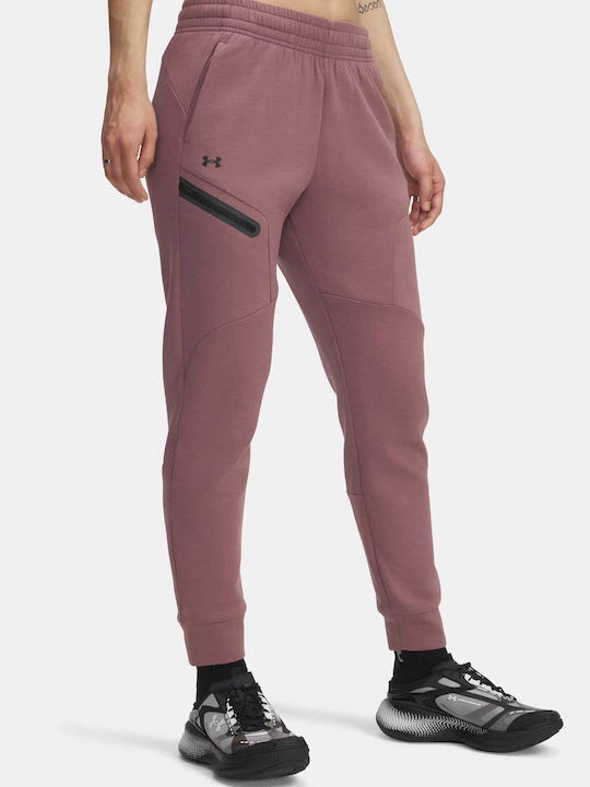 Under Armour Παντελόνι Φόρμας με Λάστιχο Red