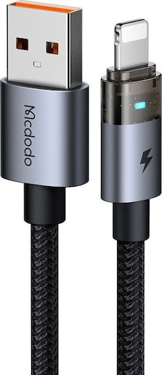 Mcdodo Редовна USB-A към Lightning кабел 18W Черен 1.2м (CA-6910)
