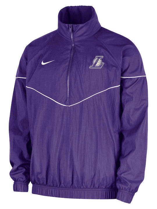 Nba Purple Суитшърт с Качулка Purple