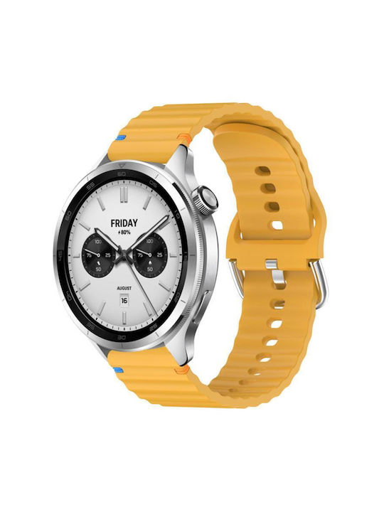 Λουράκι Σιλικόνης Κίτρινο (Xiaomi Watch S4 47mm)