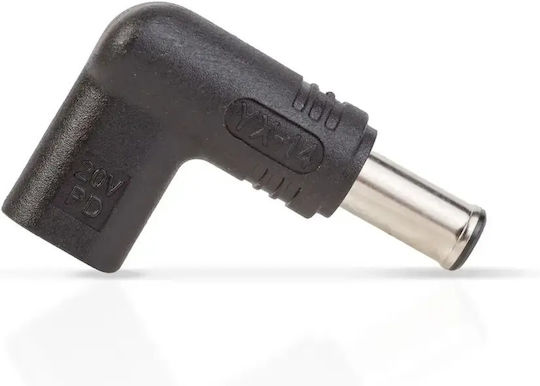 Sony 20v Usb-c Female Cap Adapter Dc 6.5x4.4 Mm 90 Degrees Delight 55063f