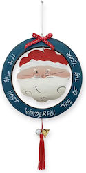 Wall Hanging Santa Claus Wreath Tassel Metal Elements H 17 X 17 106-222 Bnart