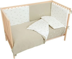 Bimbidreams Σετ Λίκνου Bunny Γκρι 3τμχ Bimbidreams Σετ Λίκνου Bunny Γκρι 3τμχ