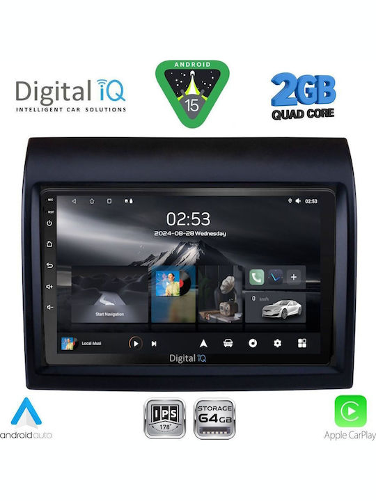 Digital IQ Автомобилна Аудио Система (Блутут/USB/WiFi/GPS/Apple-Carplay/Android-Auto) с Тъчскрийн 9"