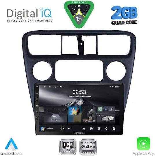 Digital IQ Car Audio System for Honda Accord 1998-2004 (Bluetooth/USB/WiFi/GPS/Apple-Carplay/Android-Auto) with Touch Screen 9"