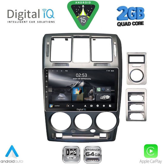 Digital IQ Car Audio System for Hyundai Getz 2002-2011 (Bluetooth/USB/WiFi/GPS/Apple-Carplay/Android-Auto) with Touch Screen 9"