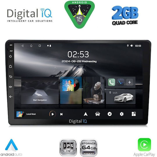 Digital IQ Ηχοσύστημα Αυτοκινήτου για Alfa Romeo Spider / Brera 2004-2012 (Bluetooth/USB/WiFi/GPS/Apple-Carplay/Android-Auto) με Οθόνη Αφής 9"