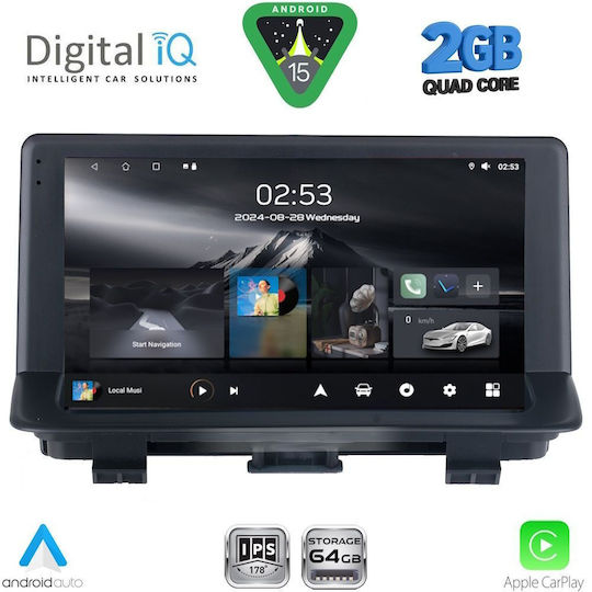 Digital IQ Car Audio System for Audi Q3 2012-2018 (Bluetooth/USB/WiFi/GPS/Apple-Carplay/Android-Auto) with Touch Screen 9"