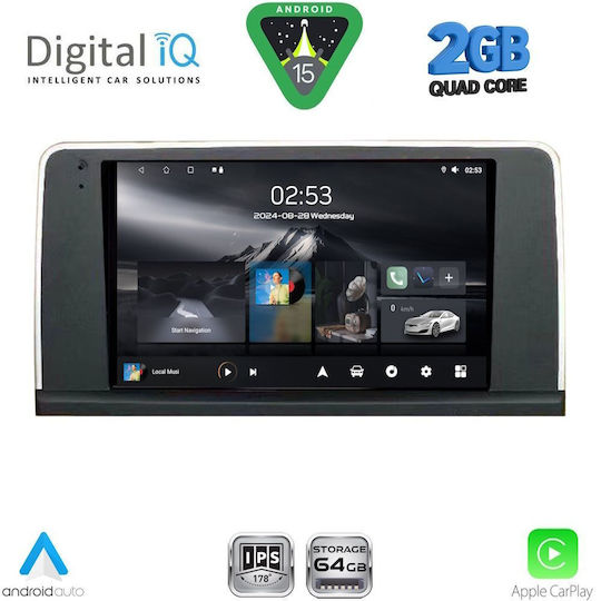 Digital IQ Ηχοσύστημα Αυτοκινήτου για BMW Σειρά 3 2012-2018 (Bluetooth/USB/WiFi/GPS/Apple-Carplay/Android-Auto) με Οθόνη Αφής 9"