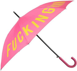 Fisura Umbrella with Walking Stick Pink
