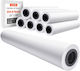 Хартия Голям Размер Vevor Ролка За Чертане 609,6 Mm X 45,7 M 8 Рола Cad Bond Роли Със Сердечник 50,8 Mm 80 Рола За Чертане Gsm Дизайни Cad Механични Чертанета Карти Gis Архитектурни Чертанета