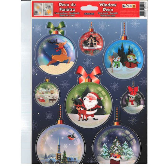 Αυτοκόλλητα Τζάμια Christmas 3 Σχέδια