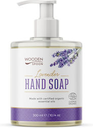 Liquid Hand Soap Lavender Organic 300ml Wooden Spoon Liquid Hand Soap Lavender Organic 300ml Wooden Spoon