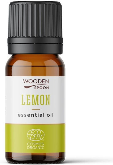Organic Lemon Essential Oil 5ml Wooden Spoon