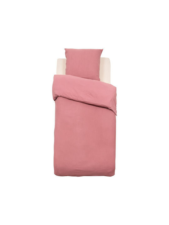 Atmosphera Lili Set Kids Duvet Cover Single with Pillowcase Cotton Pink 140x200cm