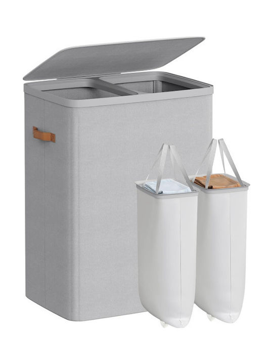 Songmics Laundry Basket Fabric with Cap 56x40x7...