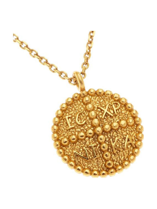 Arteon Necklace Constantine Amulet from Gold Plated Silver