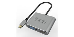 Inca USB-C Docking Station με HDMI 4K PD (ITPC-06TX)
