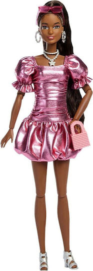 Barbie Deluxe Style - Metallic Pink Dress Păpușă pentru 3+ ani+ Ani