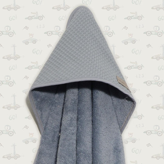 Baby Oliver Baby-Badetuch mit Kapuzen 75x75cm