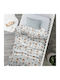 Borea Duvet Crib Wizard Gray 110x140cm