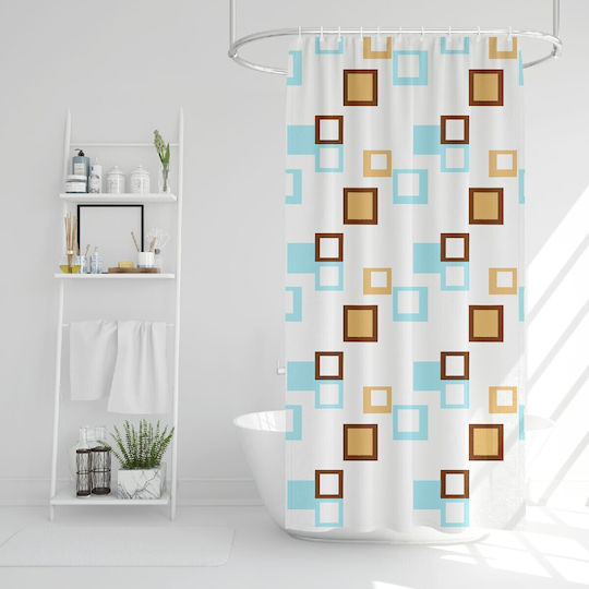 Alista Home Duschvorhang 180x180cm Mehrfarbig 11526A