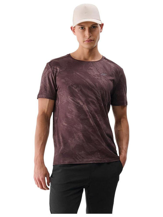 4F Functional Αθλητικό T-shirt Καφέ