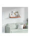 Shelf Wall Red 80x23.5x4cm