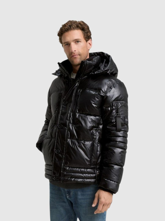 Tom Tailor Jacket Shiny Black, Black