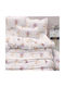 Borea Set Pătură Pentru Copii Single Cu Față De Pernă Magic Garden Alb 160x220cm