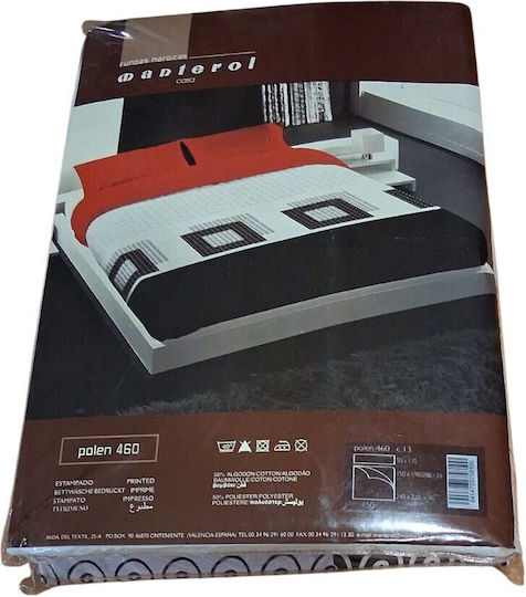 Manterol Casa Set Husă de Pilotă Semi-dublă cu Față de Pernă & 1 Cearsaf 190x200 Multicolor