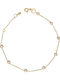 Savvas Design Women's Bracelet made of Gold 14K with Zircon