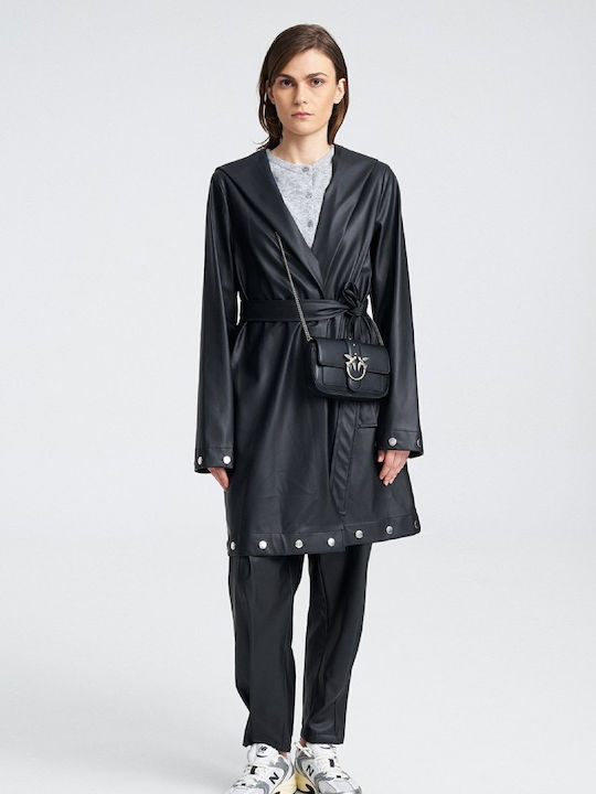 Zoya Jacket made of Leatherette Black