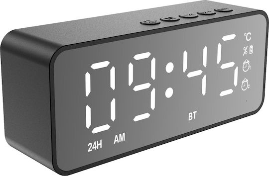 Setty Tisch-Digitaluhr mit Wecker & Radio Transparent GSM195004