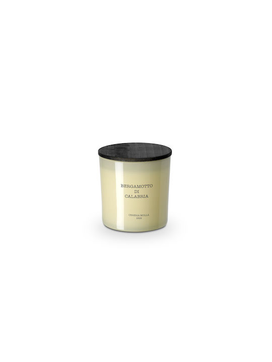 Cereria Molla Aromatisches Kerze Di Calabria in Gefäß mit Duft Sandelholz 600gr