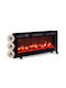 Richen Wall Mounted Electric Fireplace 1800W Black