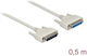 Serielles PS/2-Kabel Delock D-Sub 25 Stecker Zu Buchse 0,5 m