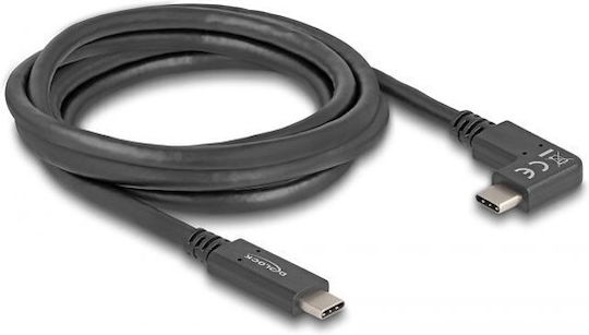 DeLock USB 3.1 Кабел USB-C Мъжки - USB-C 60W Захранване PD Черен 2м 80038