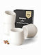 Miamio Set Tassen Espresso Keramik Weiß 90ml 4Stück