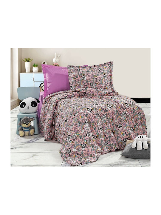 MayHome Kids Cotton Pillowcase 50x70cm Pink