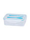 Plastic Lunch Box Blue 1500ml