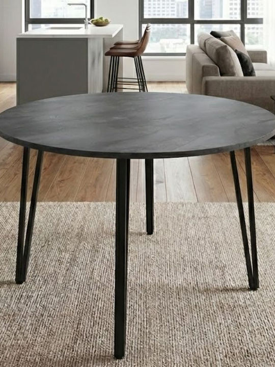 Zeno Rund Tisch Speisesaal aus Massivholz Gray ...