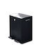 Berlinger Haus Waste Bin Waste Plastic with Pedal Black 1pcs