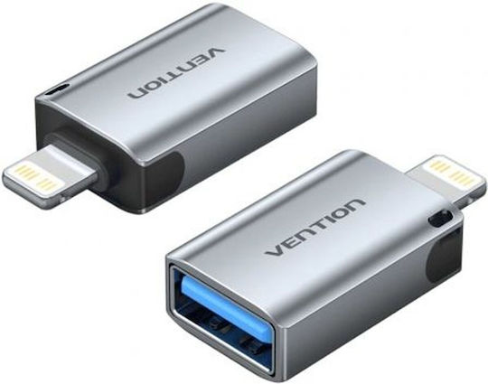 Vention Μετατροπέας USB-A female σε Lightning male 1τμχ CUCH0